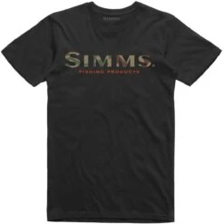 Men's Simms Logo T-Shirt -On Running Store 12803 001 Simms Logo Tee Black s21