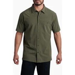 KUHL Men's Renegade Shirt -On Running Store 3069 Renegade Shirt Olive Front