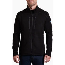 KUHL Men's Interceptr Fleece Jacket -On Running Store 3183 Interceptr FZ Black Front