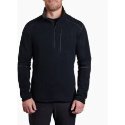 KUHL Men's Interceptr 1/4 Zip -On Running Store 3185 Interceptr Qtr Zip Mutiny Blue Front
