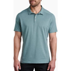 Men's AirKuhl Polo -On Running Store 7344 AirKUHL Polo Deep Waters Front