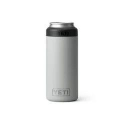 Yeti Rambler 12 Oz Colster Slim Can Insulator -On Running Store Drinkware ColsterSlim 12oz GraniteGray Studio PrimaryB