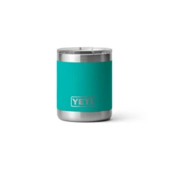 Yeti Rambler 10 Oz Lowball -On Running Store Drinkware Lowball 10oz AquiferBlue Studio PrimaryB 1