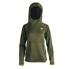 Women's Leah Fleece Pullover Hoody -On Running Store Leah PineGreen