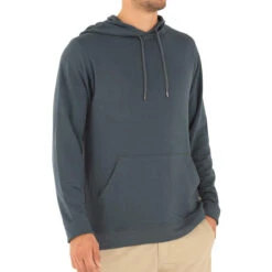 Men's Bamboo Fleece Pullover Hoody -On Running Store M FleecePullover Hoody BlueDusk 1