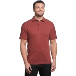 KUHL Men's Wayfarer Short Sleeve Polo Shirt 5 KUHL Men's Wayfarer Short Sleeve Polo Shirt -On Running Store Men s Wayfarer 7242 Sundried Tomato