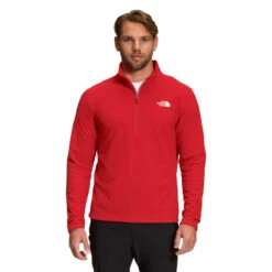 The North Face Men's Textured Cap Rock Quarter-Zip -On Running Store NF0A3YR1 682 hero