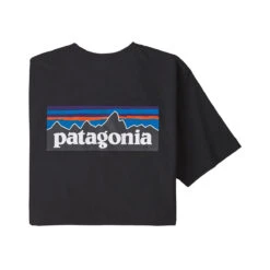 Patagonia Men's P-6 Logo Responsibili-Tee -On Running Store WBS20 38504 BLK