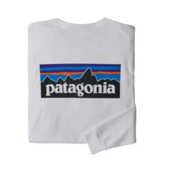 Patagonia Men's Long-Sleeved P-6 Logo Responsibili-Tee -On Running Store WBS20 38518 WHI