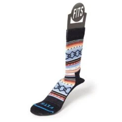 Women's Casual Aztec Crew Socks -On Running Store Women s Casual Aztec Crew Socks F5172 Navy Serenity