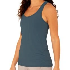 Women's Bamboo Motion Racerback Tank 17 Women's Bamboo Motion Racerback Tank -On Running Store Womens RacerbackTank BlueDusk 1