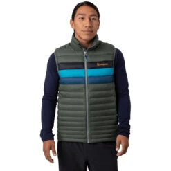 Cotopaxi Men's Fuego Down Vest 5 Cotopaxi Men's Fuego Down Vest -On Running Store f21 m fuego vest spruce stripes front