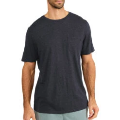 Men's Bamboo Heritage Pocket Tee -On Running Store heritage pocket tee heritage black men top 1