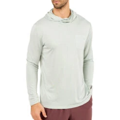 Men's Bamboo Lightweight Hoodie 35 Men's Bamboo Lightweight Hoodie -On Running Store lightweight hoody sage men top 1 1